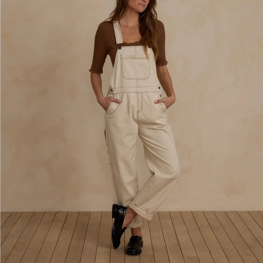 rylee and cru denim overalls